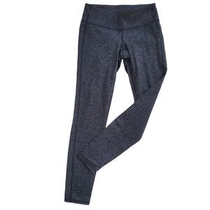 Athleta textured Leggings Black White Zigzag Women’s S